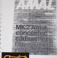 Amal MK2 concentric carburetter tuning instruction book
