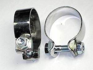 TRIUMPH NORTON BSA 1 5/8" exhaust muffler CLAMPS complete clamp 70-2271 UK made