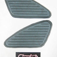 BSA C15 B40 A65 A50 Knee Pads Grey UK MADE kneepads 500 650 441 & 250 grip grips