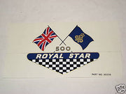 BSA Royal Star side cover vinyl decal motorcycle