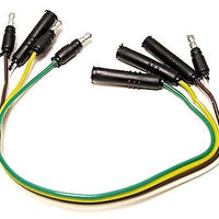 4 pole connector 12" male Female bullet type leads