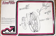 Norton Commando 850 front wheel brake assembly poster MK2 MK3 MKII MKIII
