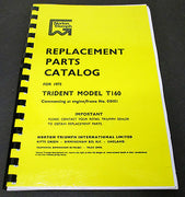 Replacement Parts Catalog manual mini book spares 1975 Triumph Trident T160