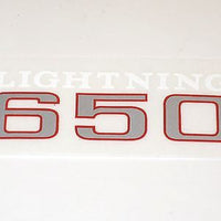 BSA lightning 650 decal peel and stick side cover Made in the UK
