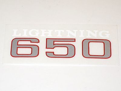 BSA lightning 650 decal peel and stick side cover Made in the UK