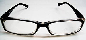 Clear Lens Black Frame With Clear Accents 1950s retro vintage style frames