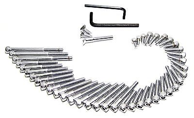 Triumph T160 chrome allen screw set side cover kit socket head screws Trident