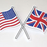 USA Union Jack cross flags Britain racing flag decal vinyl UK England