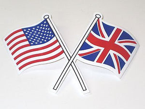 USA Union Jack cross flags Britain racing flag decal vinyl UK England