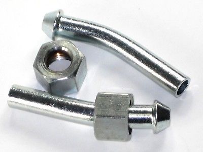 Fuel spigots pipe feed w nut Triumph 82-3353 Norton BSA 82-3337 obtuse 1/4