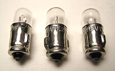 282 bulb set 6v 6 volt bulbs 1.2w BS7s warning lights Triumph Norton BSA