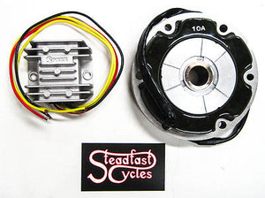 Stator Charging system regulator rectifier single phase 2 yellow wires