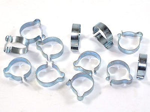 7/8" handlebar cable clips 12 each motorcycle bicycle clip lot chopper wire stay