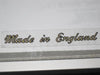 Made In England script gold vinyl peel stick decal Triumph Norton BSA motorcycle