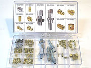 Cable fitting assortment motorcycle clutch throttle brake cables making set kit