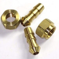 Fuel spigot pipe + nut 3/16 BSP for Ewarts push pull petcock BSA Threads 3/8" OD