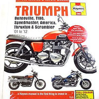 TRIUMPH Haynes manual Bonneville T100 2001 to 2012 Thruxton Scrambler America