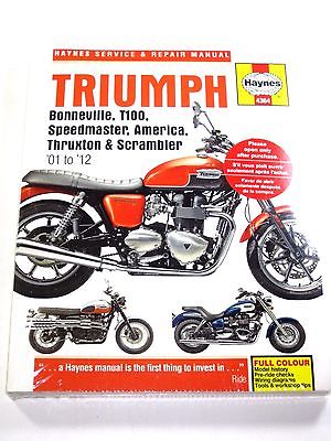 TRIUMPH Haynes manual Bonneville T100 2001 to 2012 Thruxton Scrambler America