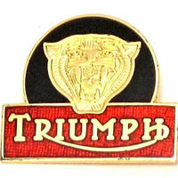 Triumph Tiger lapel pin made in England classic vintage cycle badge
