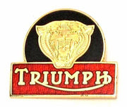 Triumph Tiger lapel pin made in England classic vintage cycle badge