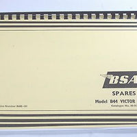 BSA Victor Enduro B44 parts book 00-5127 441 1965 1966 1967 round barrel