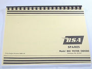 BSA Victor Enduro B44 parts book 00-5127 441 1965 1966 1967 round barrel