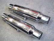 Classic motorcycle design shorty mufflers vintage style chopper bobber custom
