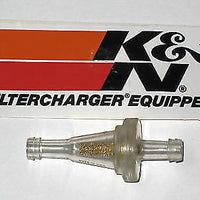 K & N Small fuel gas filter 1/4" sindered bronze motorcycle scooter atv