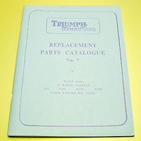 Triumph Tiger Cub Replacement Parts Catalogue list spares manual book T20 No.7