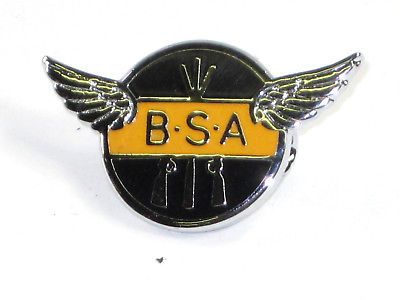 BSA Motorcycles piled arms lapel pin badge Made in England