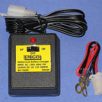 Battery charger 12 or 6 volt motorcycle ATV 6V or 12V 84-15650 Winter storage