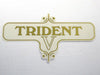 TRIDENT sidecover decal 60-3954 five speed V gold peel and stick
