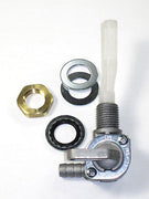 gas PETCOCK 1/4" BSP British fuel valve Triumph BSA tap locknut Left or Right