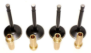 Triumph valves & guides 650 750 unit twins Black Diamond valve set kibblewhite