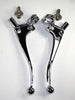 Amal type motorcycle TRIUMPH NORTON BSA CHROME 1" HANDLEBAR Vintage LEVER SET