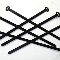 6 Wire ties black alloy 6" cable clip set BSA 75-9045 Triumph 82-9918 A65 T120