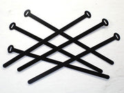 6 Wire ties black alloy 6" cable clip set BSA 75-9045 Triumph 82-9918 A65 T120