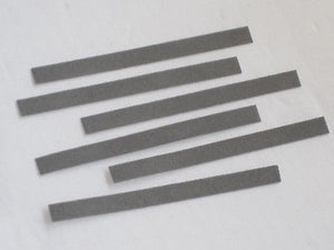 6 Flex files contact burnishing fine polish  .025 thick points file 240 grit 