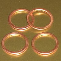 Washer crush copper for Access plug Triumph 1971 1972 rocker box washers 71-2080