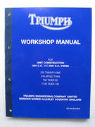 Triumph Workshop Manual 350 500 unit Twins 3TA 5TA T90 T100