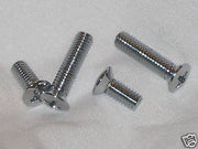 Triumph tank badge screws UK MADE chrome 82-7888 83-1339 1969 & up Tiger T120