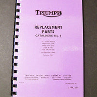 Triumph parts book 1964 500 twin C range 3TA 5TA T90 T100