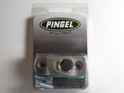 Adapter plate petcock to tank w offset 3/8 NPT / 44mm bolt centers / For Pingel