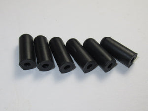 1/8" rubber vacuum cap 6 each