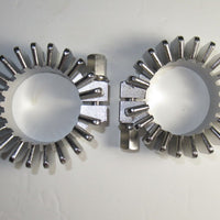 71-0216 Stainless rossets clown collars 1 3/4" Triumph 650 T120 TR6