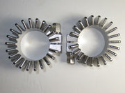 71-0216 Stainless rossets clown collars 1 3/4" Triumph 650 T120 TR6