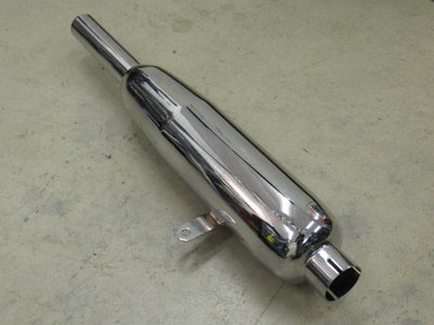 70-4118/9 Triumph muffler set 6T T110. T120 Duplex pre-Unit mufflers 1 3/4