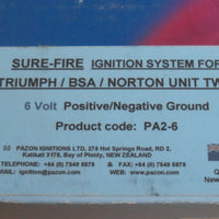 PAZON electronic ignition system Triumph BSA Norton 6v 6 Volt Twins
