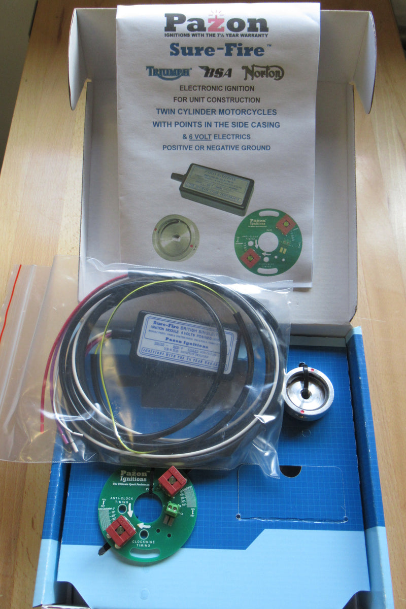 パロトーンparotone PAZON electronic ignition system Triumph BSA Norton 6v 6 Volt