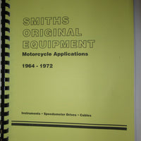 Smiths original equipment book Motorcycle Applications 1964 65 66 67 68 69 70 71 72